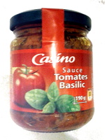 Casino, Sauce : Tomates Basilic - Produit