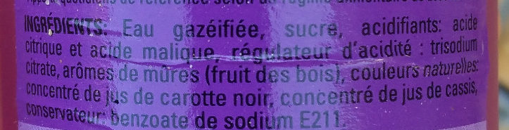 Freez mix  Mures Fruit des bois - Ingrédients - fr
