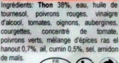 Thon Sauce aux Epices Douces - Ingrédients - fr