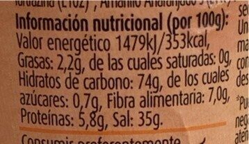 Pimentón Dulce - Informations nutritionnelles - de