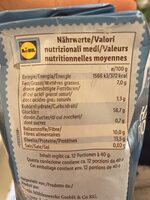 Extra zarte Haferflocken - Tableau nutritionnel - fr
