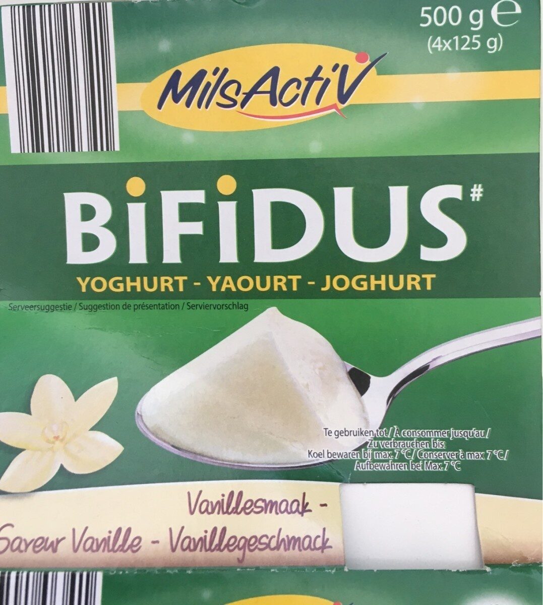 Bifidus Yoghurt 4 Cups x 125 Gram (milsactiv) - Produit - fr