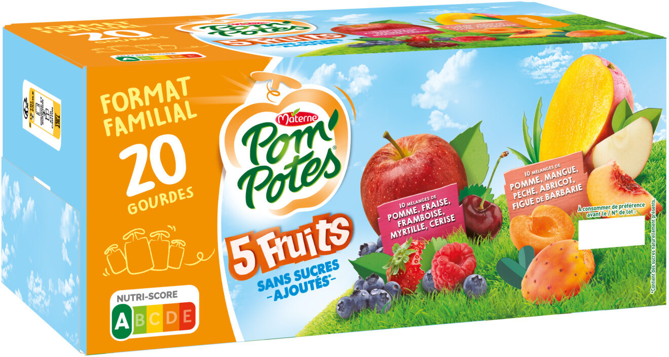 Pom'potes 5 fruits - Produit - fr