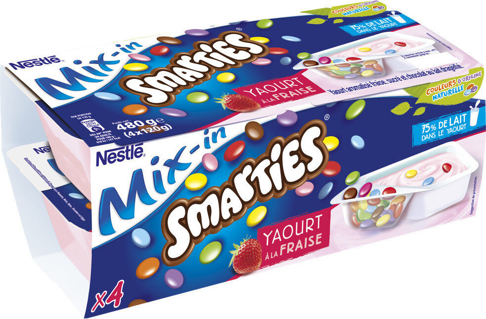 Nestlé Smarties yaourt à la fraise - Produit - fr