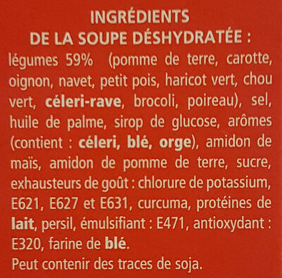 Mouliné 10 Légumes - Ingrédients - fr