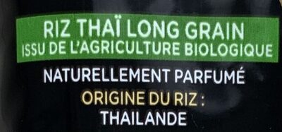 Riz thaï bio - Ingrédients - fr