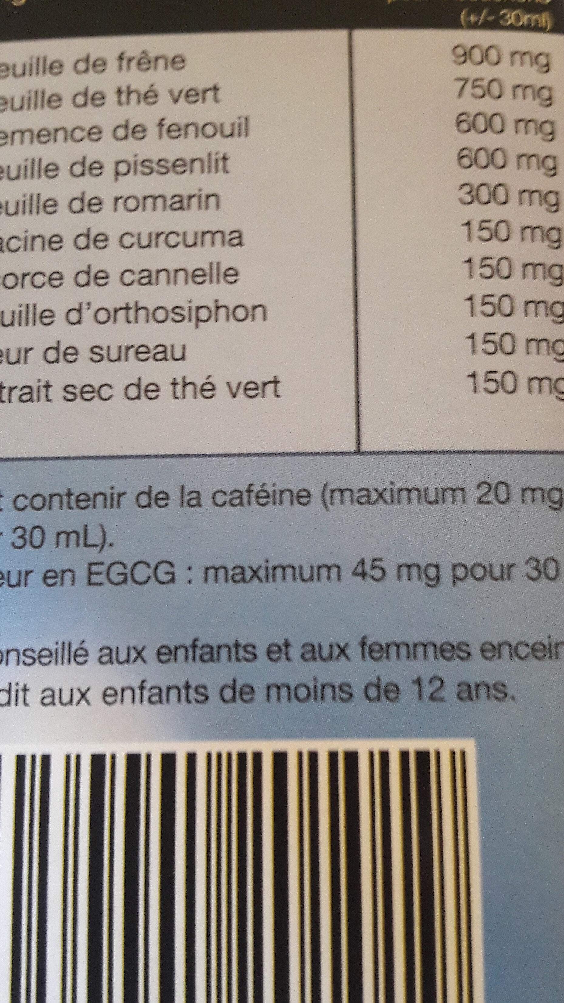 DR-105 dietactive Dépuratif et Draineur - Ingrédients - fr