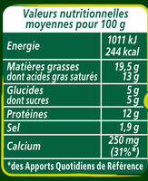 Apéricube Recettes aux herbes 48C - Informations nutritionnelles - fr