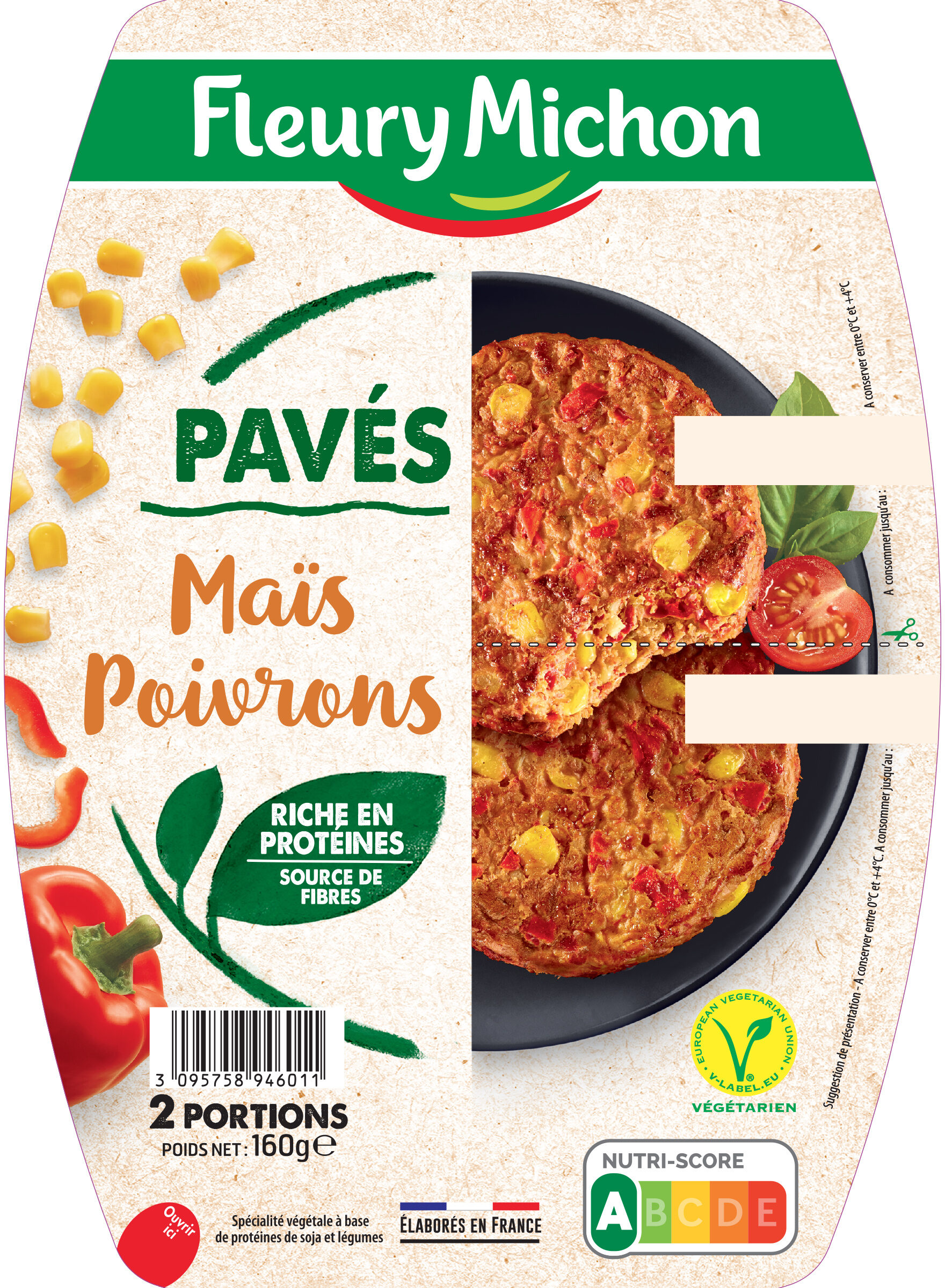 Pavés  Maïs et Poivrons - Produit - fr
