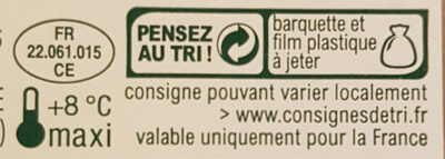 Raclette (30% MG) Saveur d'Antan au lait entier - 350 g - EntreMont - Instruction de recyclage et/ou informations d'emballage - fr