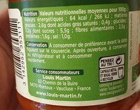 Sauce provencale - Informations nutritionnelles - fr