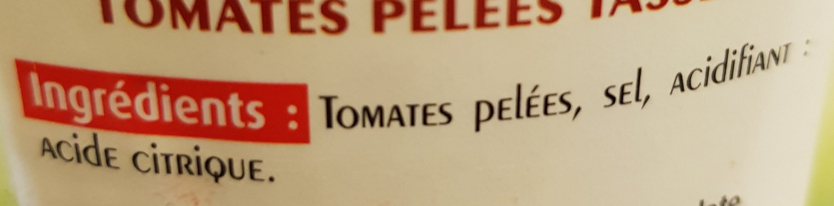 Coeurs De Tomates Pelées - Ingrédients - fr