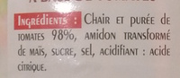 Chair de Tomate - Ingrédients - fr