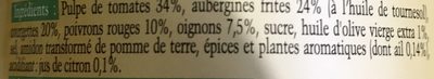 Ratatouille Provençale - Ingrédients - fr