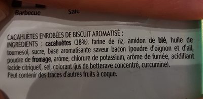 Bénénuts Twinuts Goût Bacon 🥓 - Ingrédients - fr