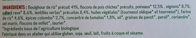 Boulghour de riz, légumes et colombo - Ingrédients - fr