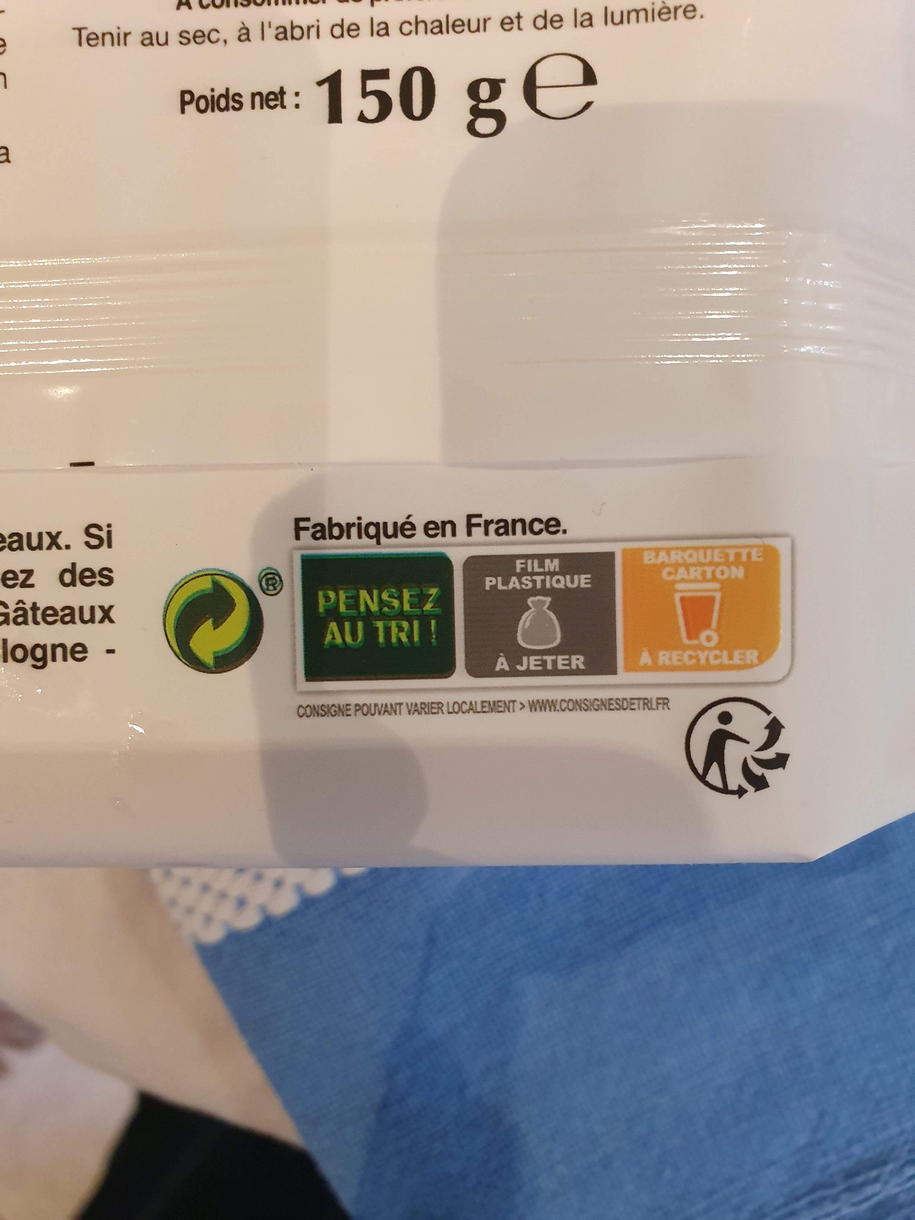 Sablés fourrés framboise - Instruction de recyclage et/ou informations d'emballage - fr