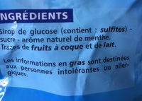 Bonbons Menthe fraîche - Ingrédients - fr