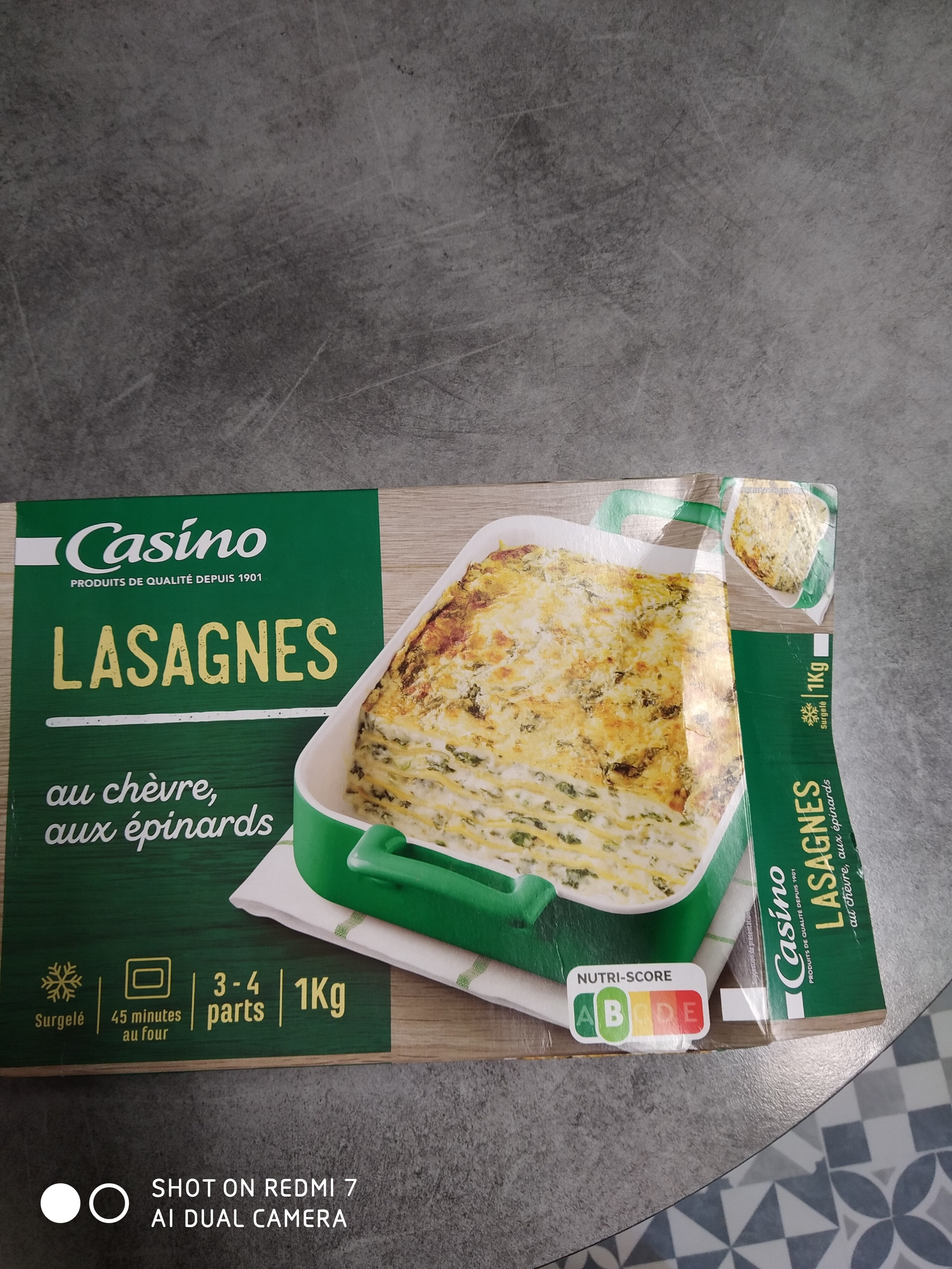 Lasagne chèvre épinards - Produit - fr