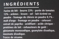 Flûtes Tomates Chèvre - Ingrédients - fr