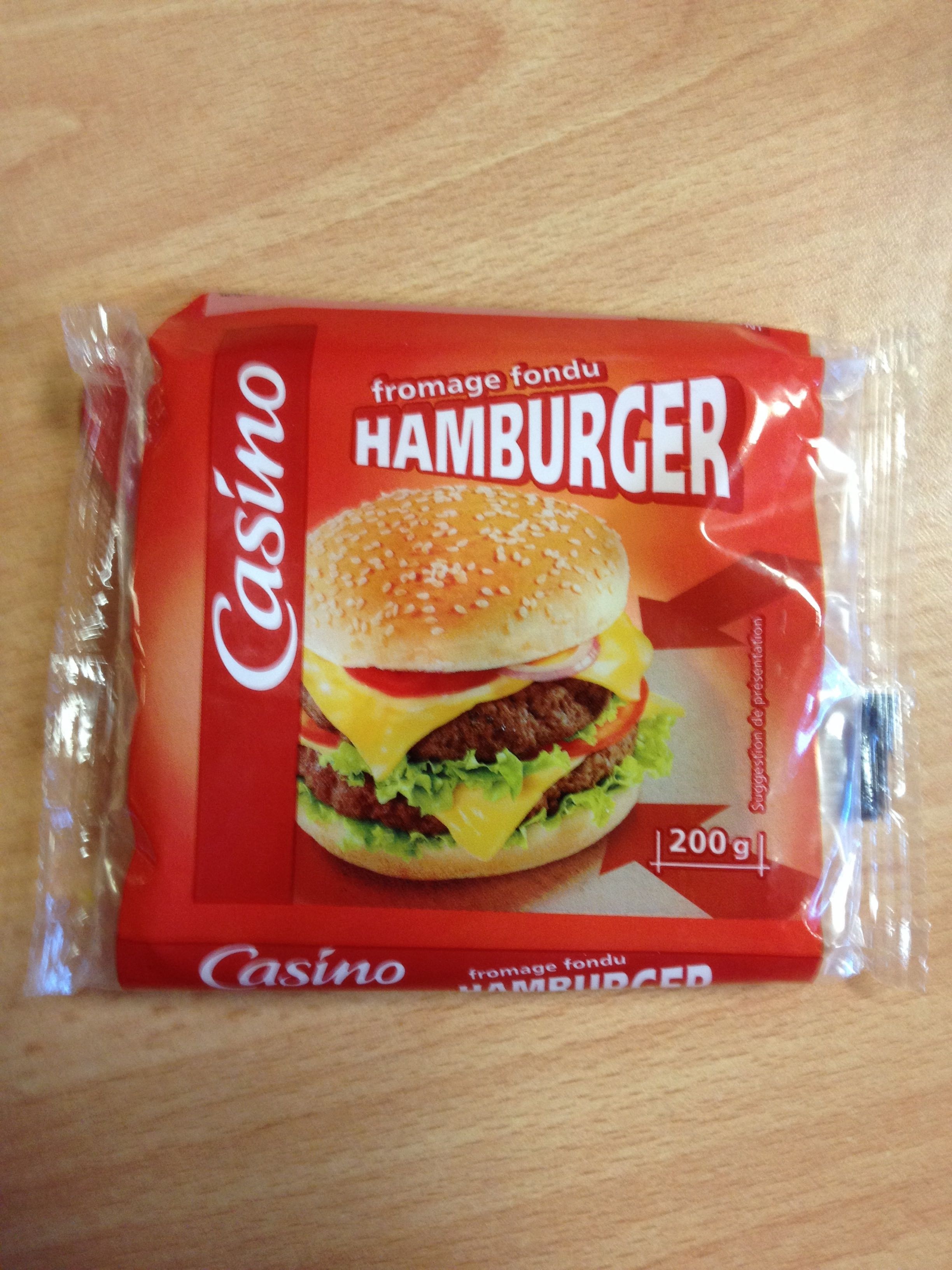 Fromage fondu hamburger - Produit - fr