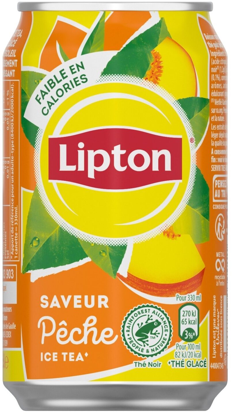 Lipton Ice Tea saveur pêche 33 cl - Produit - fr