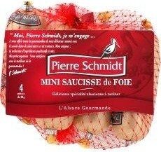 Pierre Schmidt, Mini saucisse de foie, delicieuse specialite alsacienne a tartiner, 4 x - Produit - fr