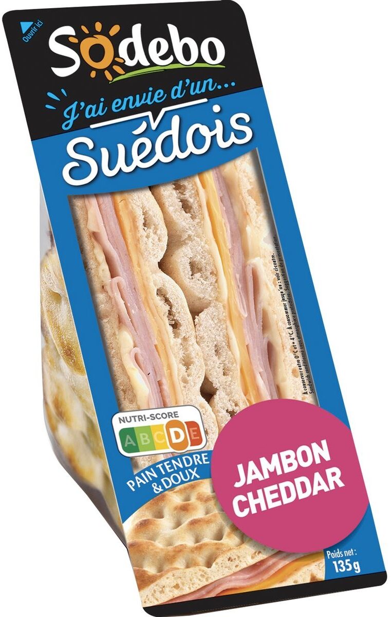Suédois jambon cheddar - Produit - fr