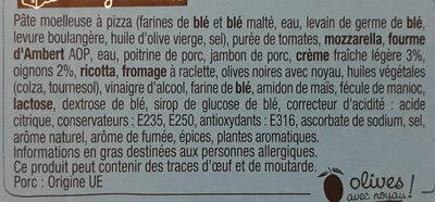 Pizza Crust Bords gratinés - Ingrédients - fr
