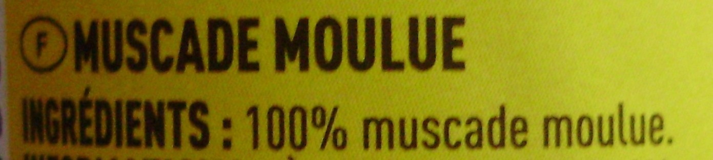 Muscade moulue - Ingrédients - fr