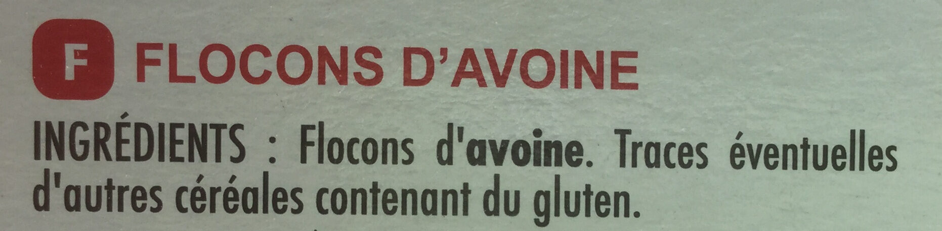 Flocons d'avoine - Ingrédients - fr