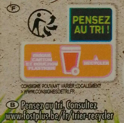 Lait demi écrémé - Instruction de recyclage et/ou informations d'emballage - fr