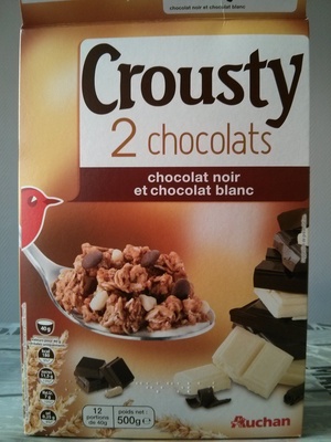 Crousty 2 chocolats - chocolat noir et chocolat blanc - Produit - fr