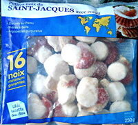 Petites noix de Saint-Jacques avec corail surgelées - Produit - fr
