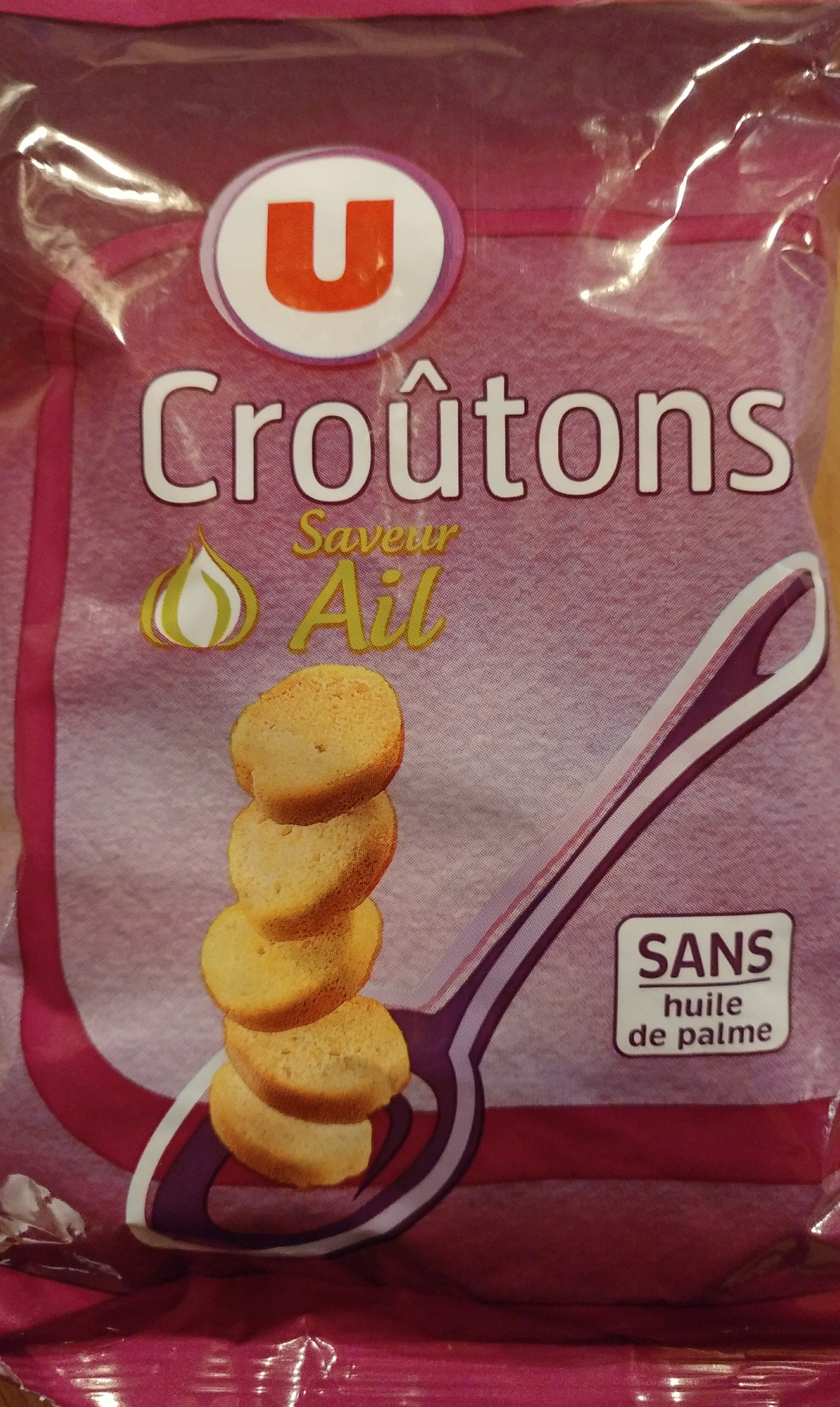 Croûtons ronds frits pour soupe saveur ail - Produit - fr