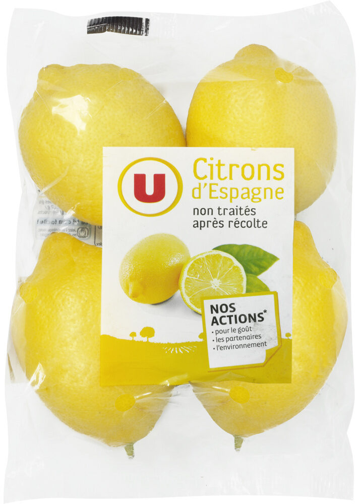 Citron jaune Primofiori, calibre 4 catégorie 1 - Produit - fr