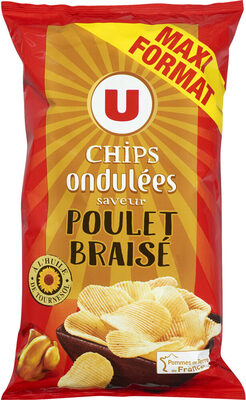Chips ondulées saveur poulet braisé - Produit - fr