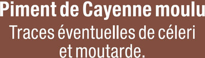 Piment Cayenne moulu - Ingrédients - fr