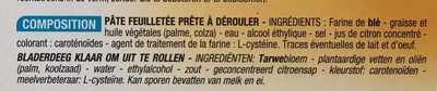 Pâte Feuilletée - Ingrédients - fr