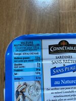 Sardines sans arêtes et sans peau - Tableau nutritionnel - fr
