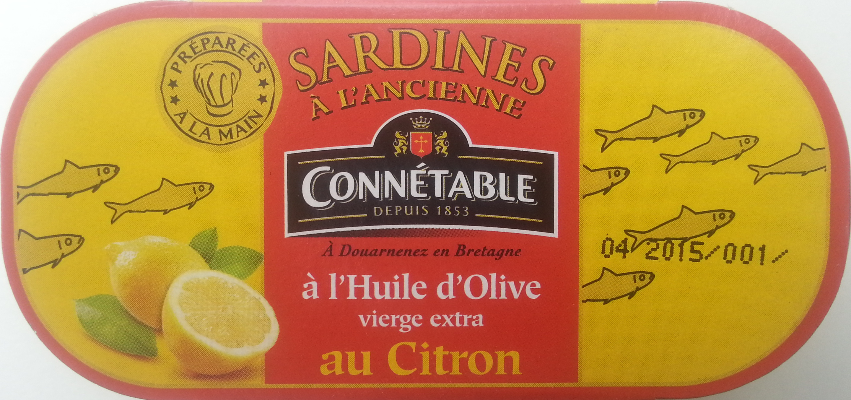 Sardines à l'Ancienne à l'Huile d'Olive vierge extra au Citron - Produit - fr