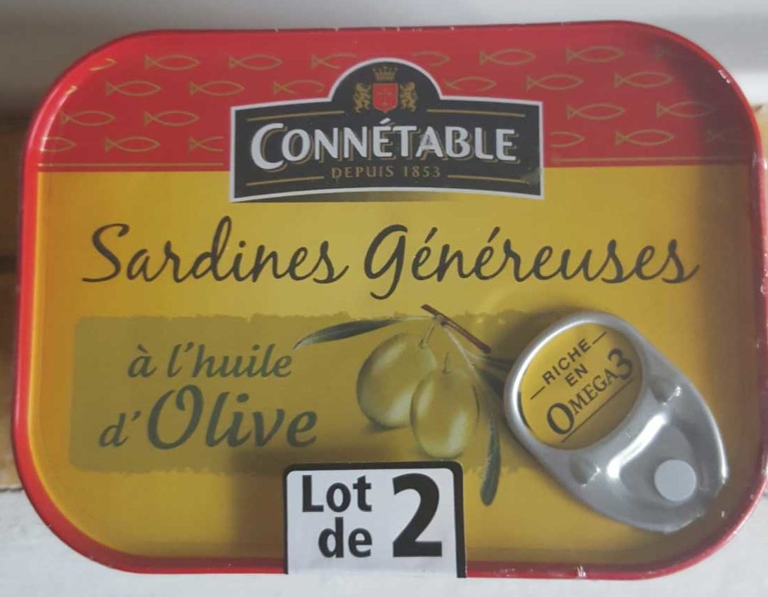 Sardines généreuses à l'huile d'olive - Produit - fr