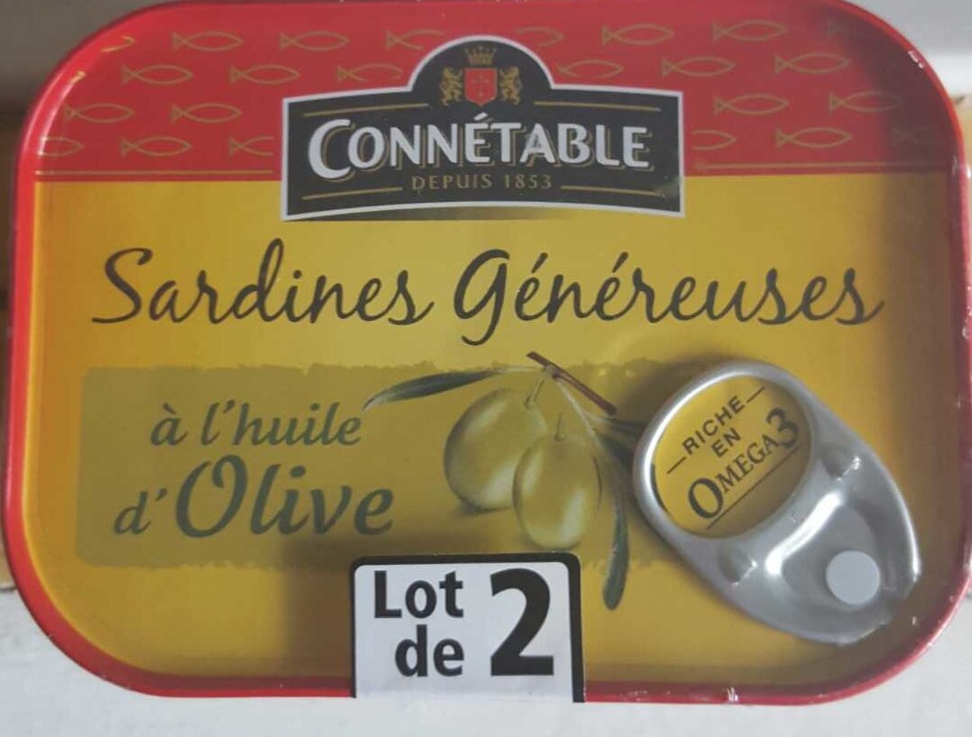 Sardines généreuses à l'huile d'olive - Instruction de recyclage et/ou informations d'emballage - fr