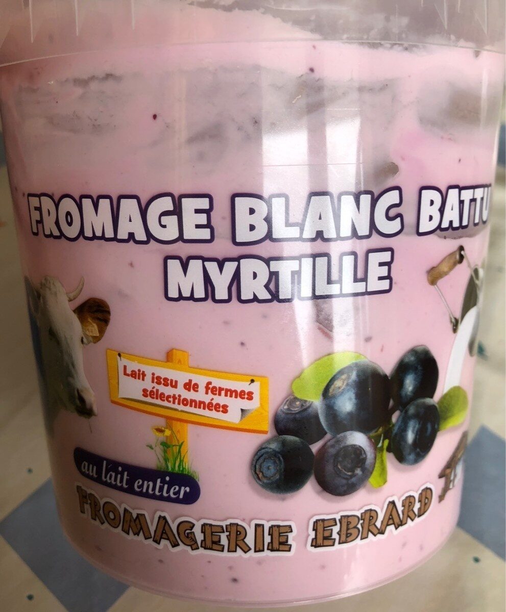 Fromage blanc battu myrtille - Produit - fr