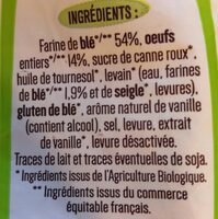 Brioche tranchée Bio - Ingrédients - fr