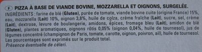 Pizza bolognaise - Ingrédients - fr