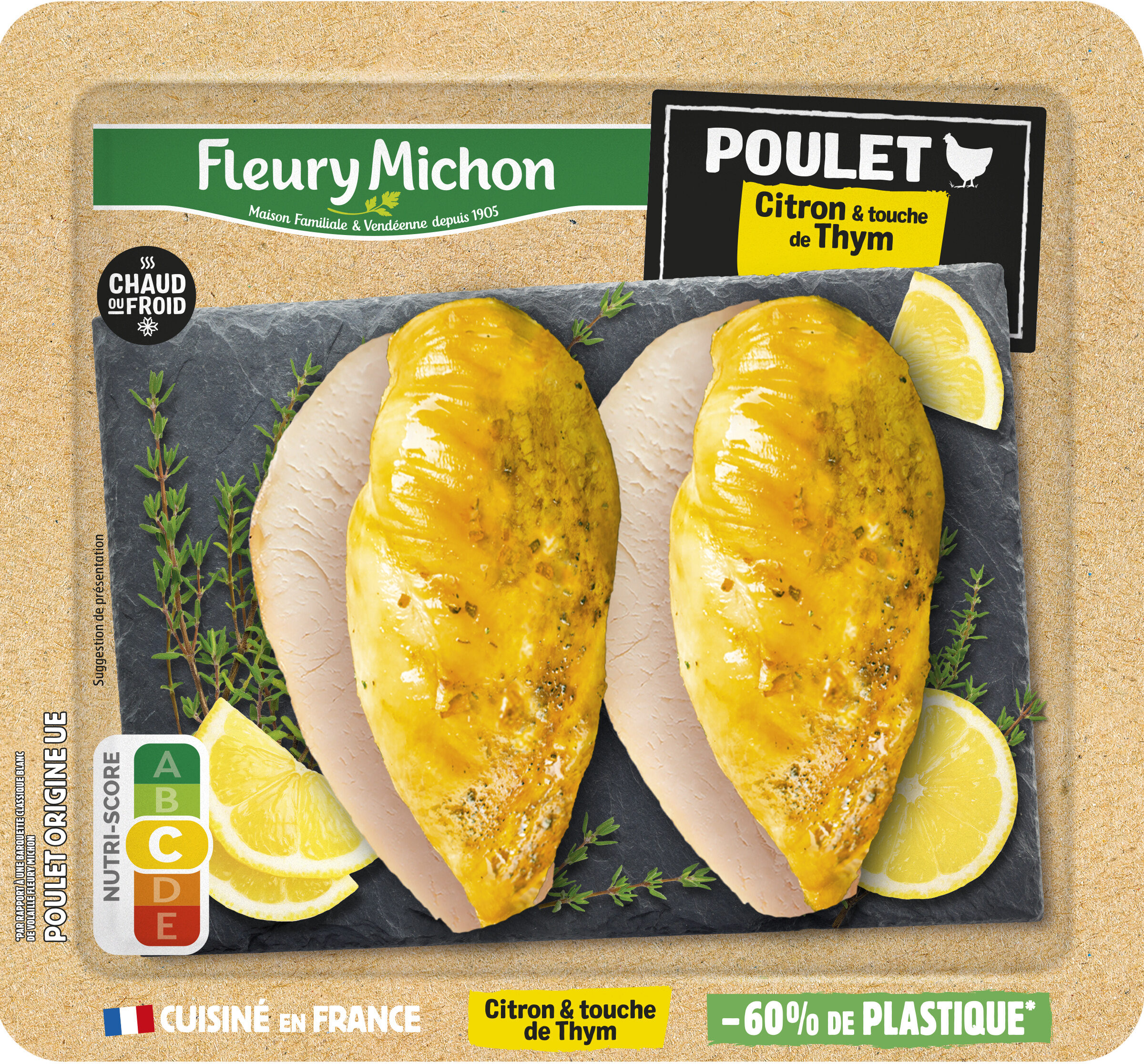 Poulet - Citron & touche de Thym - Produit - fr