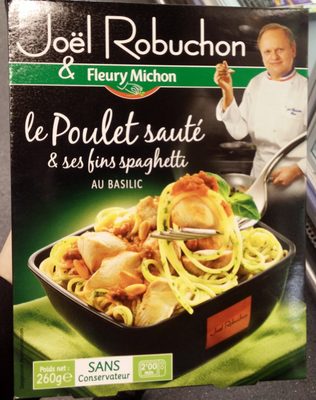 Poulet sauté & ses fins spaghetti au Basilic - Produit - fr