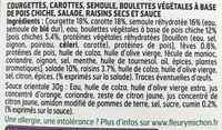 SALAD JAR - L'Orientale - Falafels, semoule, courgettes, carottes, raisins secs, sauce épice douce - Ingrédients - fr