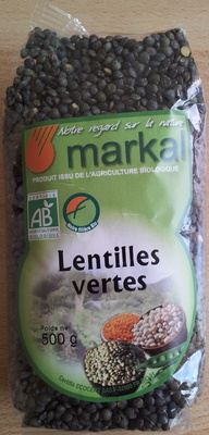 Lentilles vertes Bio - Produit - fr
